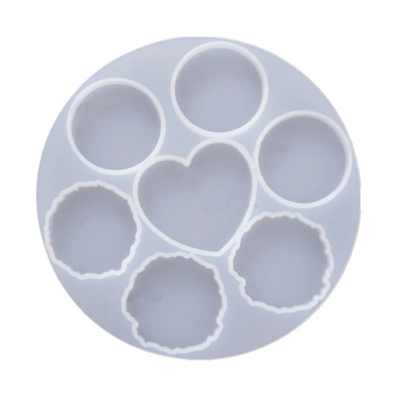 

R3MC Round Phone Grip Epoxy Resin Mold Silicone Phone Socket Circle Resin Molds Irregular Round Phone Holder Molds Craft Tool