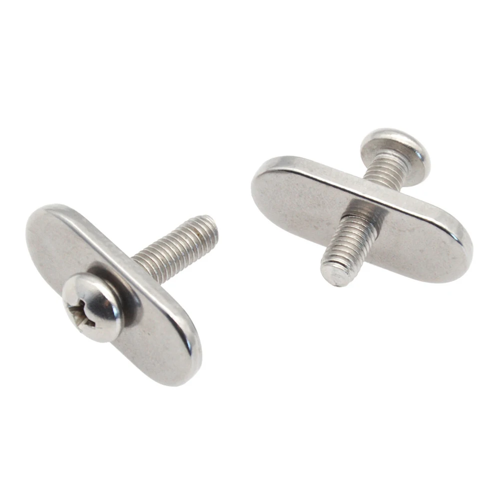 

Screw Track Nut For Kayak M5 Screws Nuts Rail Track Mount Silver Stainless Steel Tie Down Eyelet 23x5MM Brand New