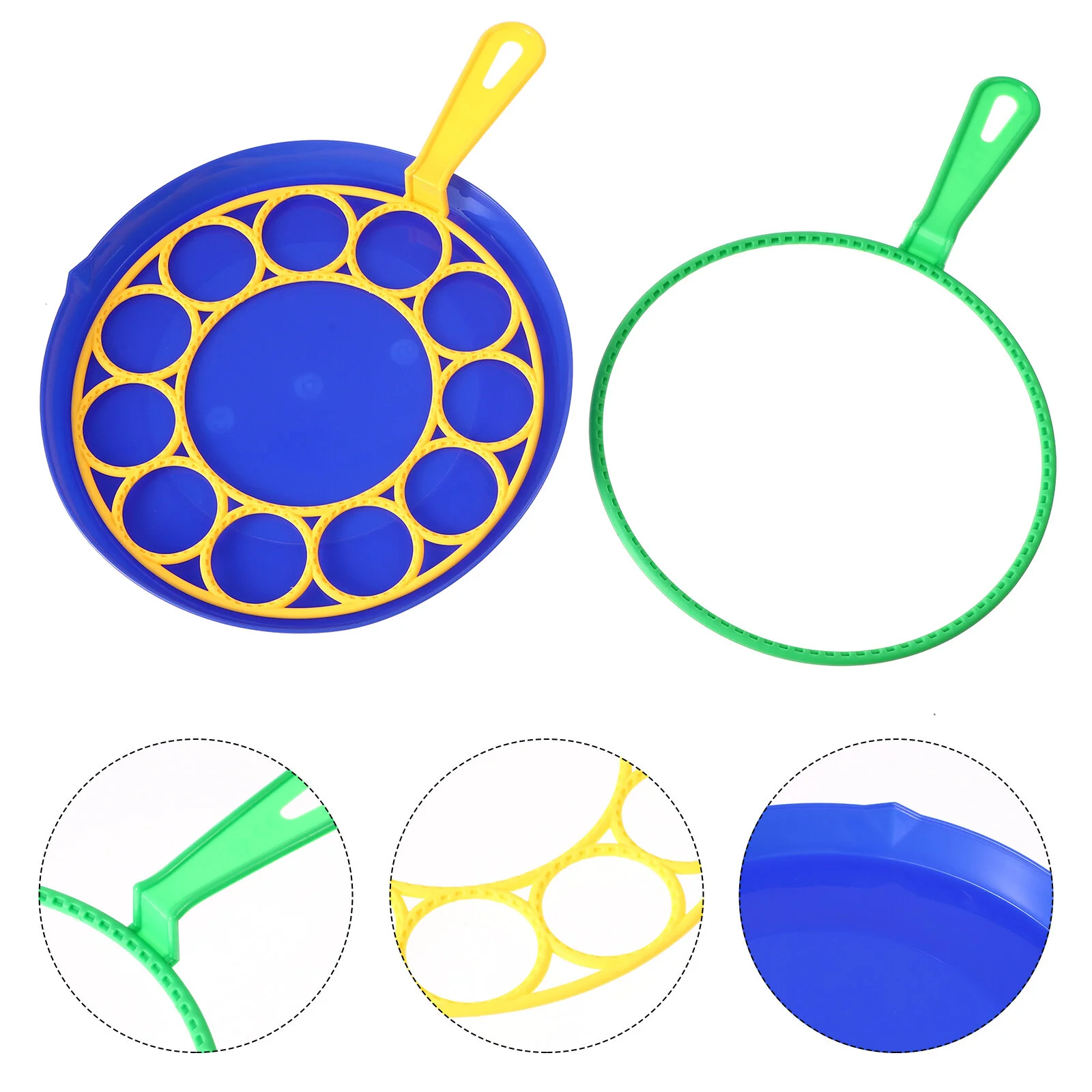 

Bubble Wands Set Large Bubble Wands Kids Bubble Tray Portable Bubble Maker Blowing Tool 3pcs for Toddlers Summer Beach Outdoor