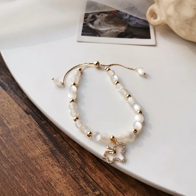 

Explosive Personality Creative Fashion Temperament Simple Light Luxury Trend Cat's Eye Ball Bracelet Bracelet Ladies Wholesale