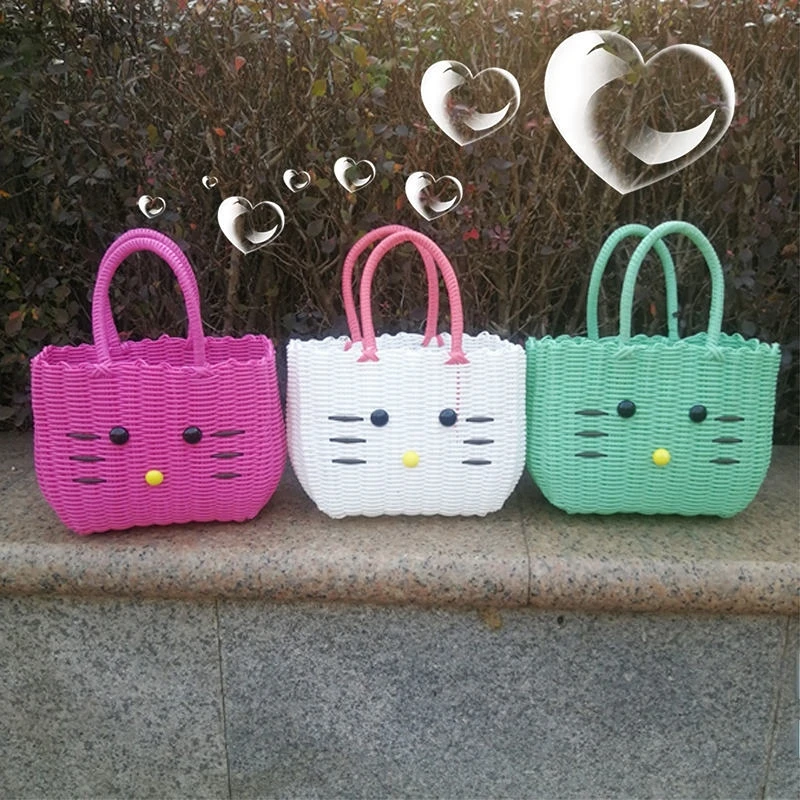 Корзина для покупок ручной работы домашняя корзина овощей плетеная милая