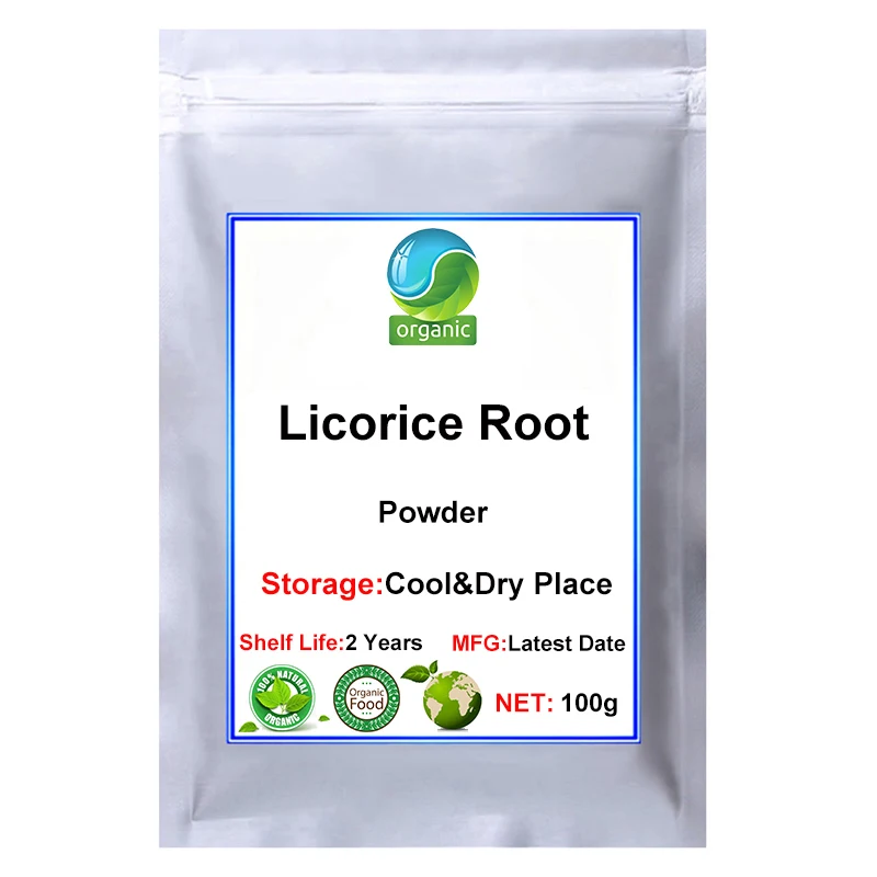 

Certified Licorice Root Powder Liquorice Glycyrrhiza Glabra Glycyrrhizin Powerful Whitening Weight Loss