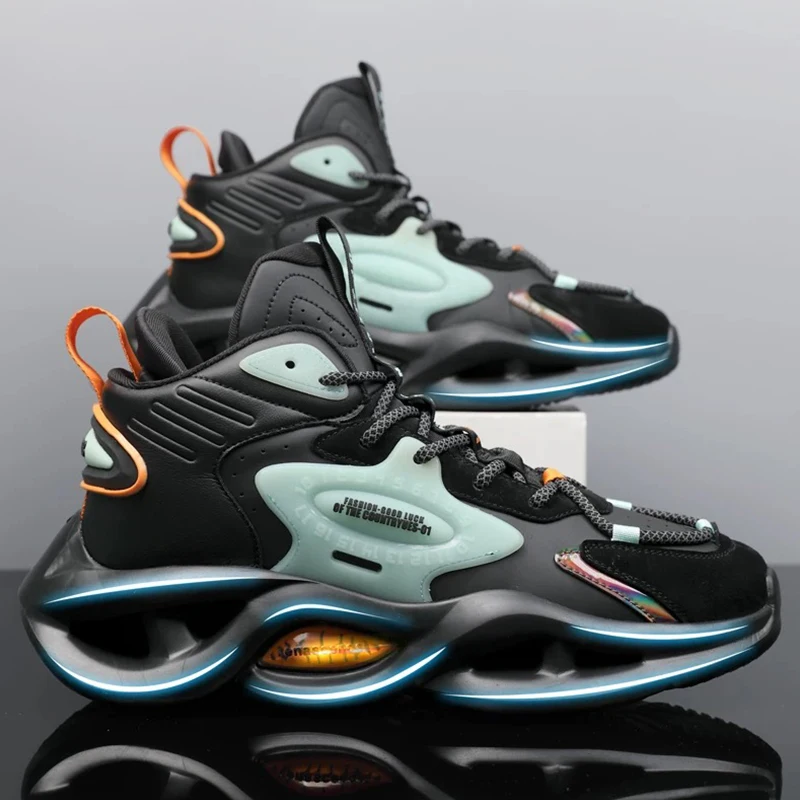 Дышащие мужские беговые кроссовки высокая эластичность воздушная подушка