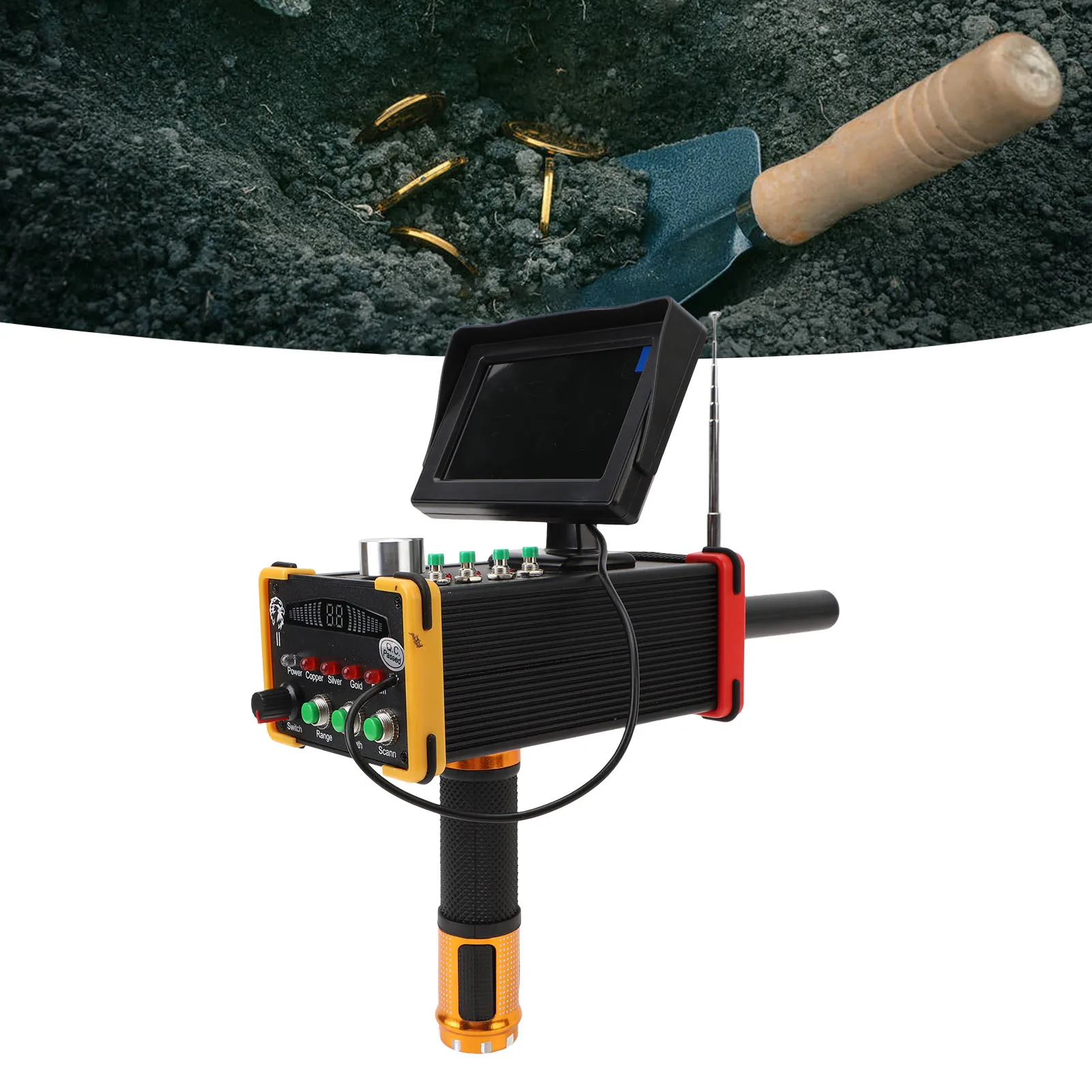 Металлоискатель с дисплеем глубина 15 м 1000