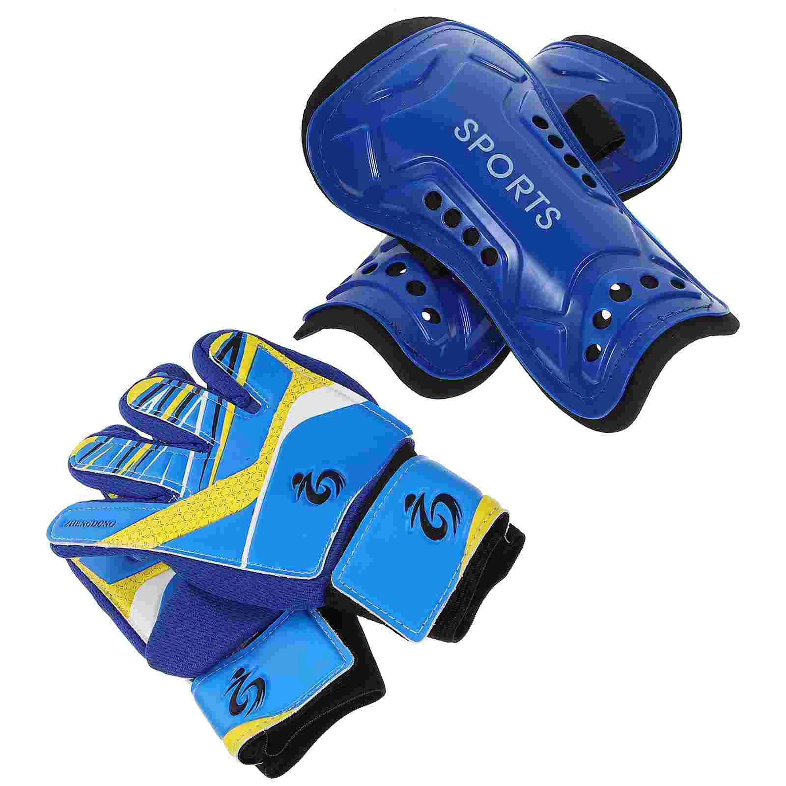 

Football Gear Kids Child Gloves Knee Pads Soccer Goalie Guantes Para De