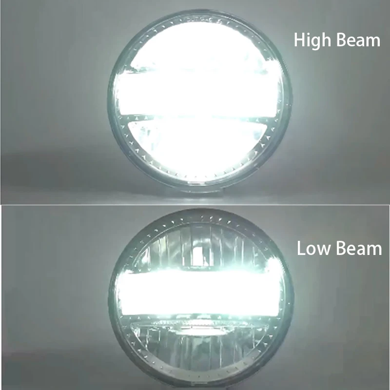 5 75-дюймовая круглая мотоциклетная светодиодная фара для Sportster XL1200C XL883C FXDWG FXSTC Dyna