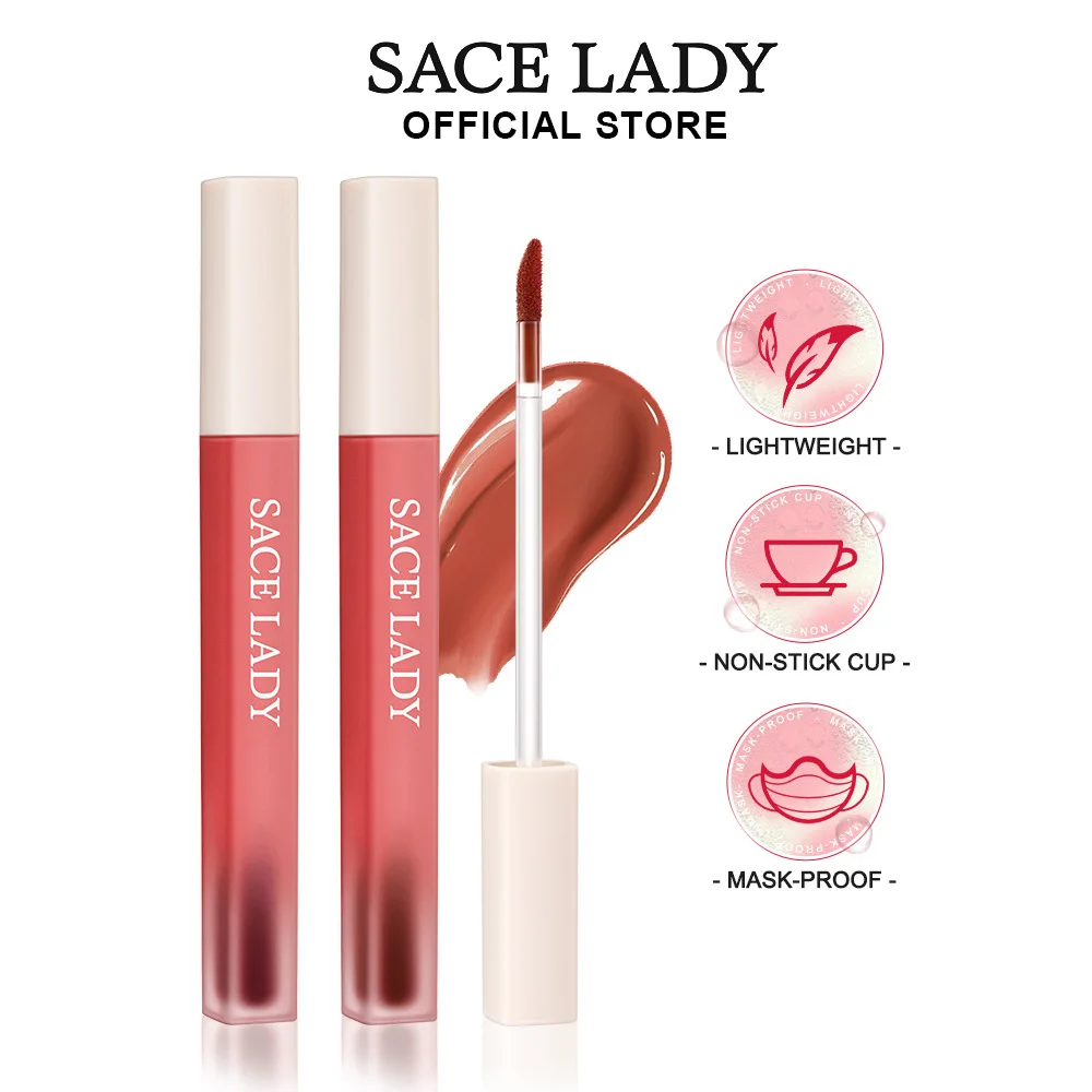 

Non-stick Cup Lipgloss Soft Mist Lip Glaze 5 Colors Lasting Colored Lipstick Moisturizing Liquid Lipstick Red Lip Tint