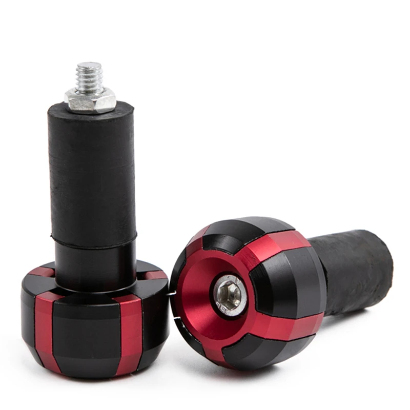 

2x 7/8" 22mm Motorcycle Handlebar Grips Bar End Slider Cap Plug Universal Handle Bar End Weights Grips Cap Accessories