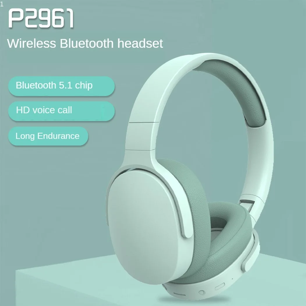 

Headphones P2961 Wireless Bluetooth Earphones Sport Gaming Earphones 5.0 New Foldable Headset Fone Earbuds for IPhone Xiaomi