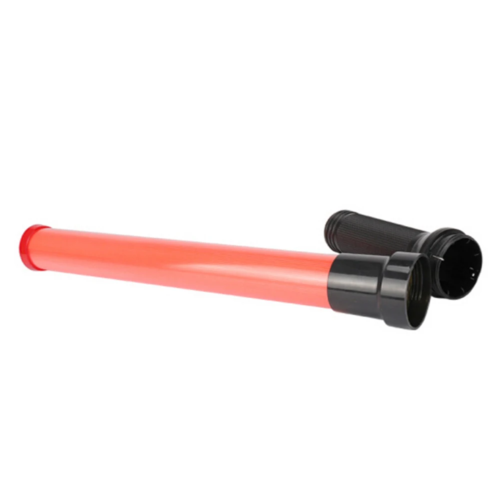 

2pcs 21inch Warning 2 Flashing Modes LED Traffic Baton Indicator Safty Portable PVC Signal Wand Multifunctional Battery Operated