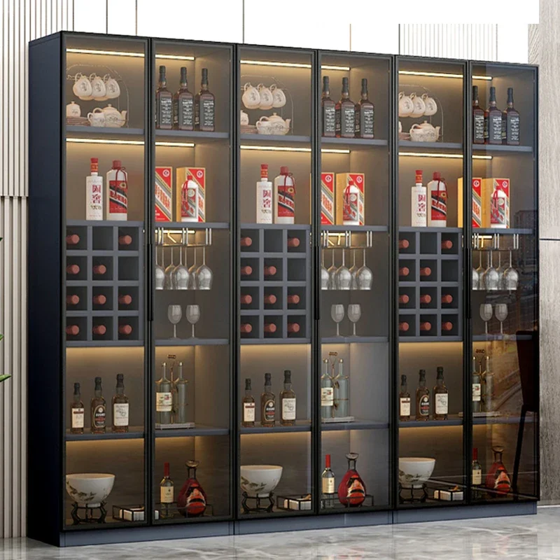 Винный шкаф для гостиной простая бытовая вертикальная боковая роскошная