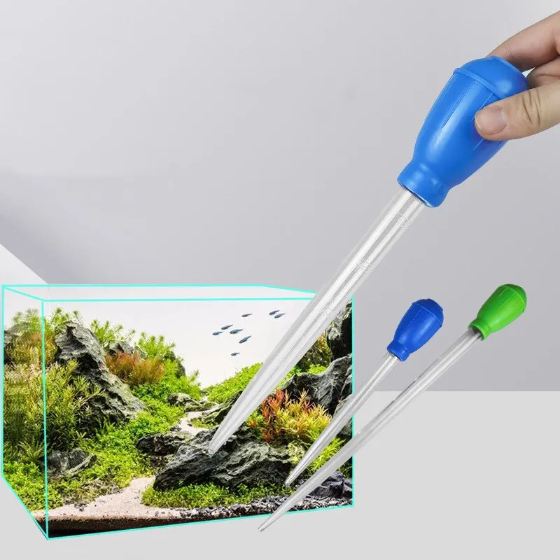 

29/46cm Aquarium Cleaner Pump Supply Tube Water Change Tool Pipette Fish Tank Siphon Vacuum Cleaner Aquarium Pipette