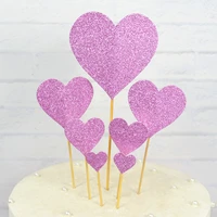 birthday anniversaire party supplies 7pc cake childrens day gift decoration card marriage rose heart star suit cake dessert