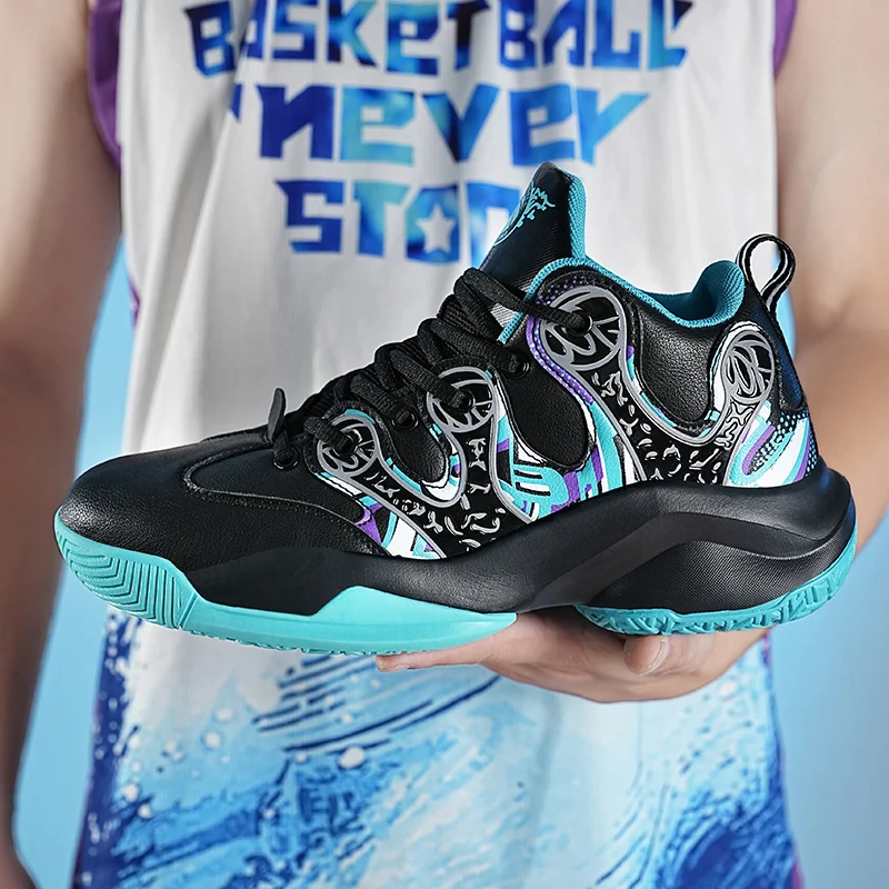 

Новые стильные баскетбольные кроссовки для мужчин и женщин, дышащие Дизайнерские кроссовки для тренировок, спортивные женские и мужские кр...