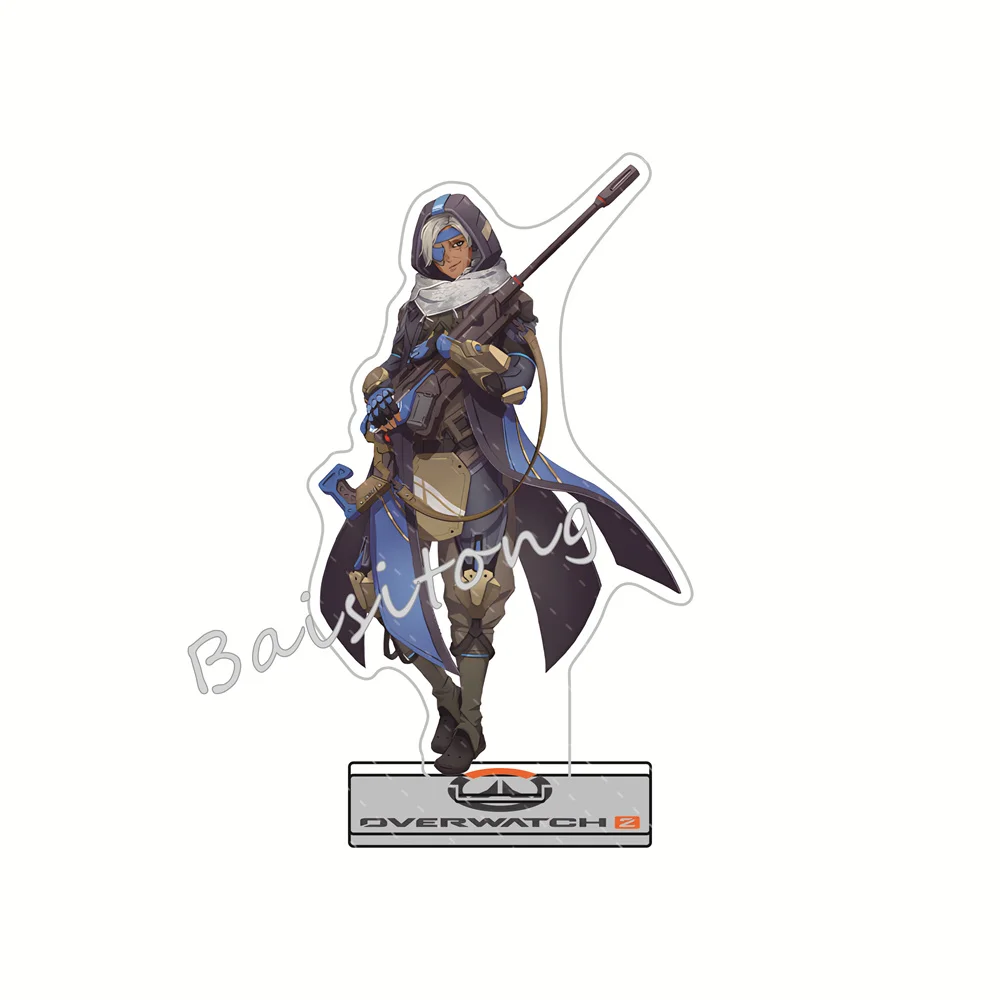 Фото Игра Overwatch 2 15 см акриловая подставка Anna/grim Reaper/Genji/Reinhardt настольное украшение ювелирные изделия элегантные милые игрушки подарки №3