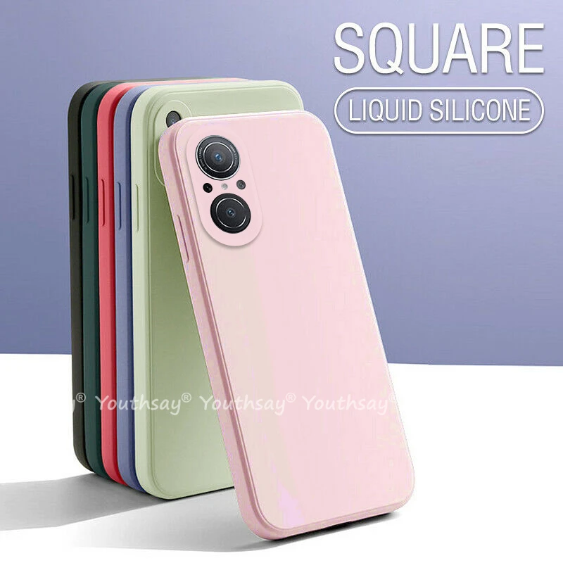 

For Huawei Nova 9 SE Case Huawei Nova 9 SE Cover Liquid Silicone Plain Capa Coque Shell Protector Case For Huawei Nova9 SE Cover