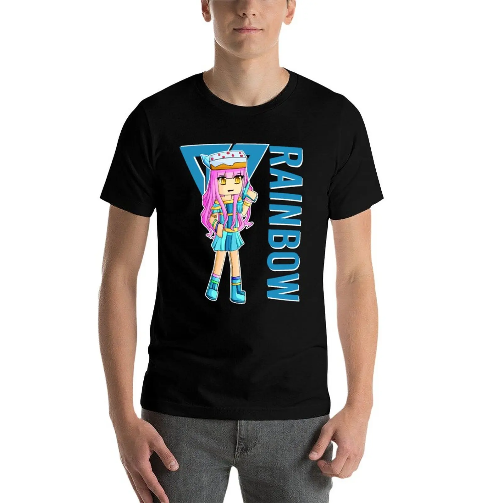 Фото Футболка Rainbow Gamer Itsfunneh Funneh Krew Gamer Fan Art 2022, дышащая футболка с короткими рукавами для тренировок №4