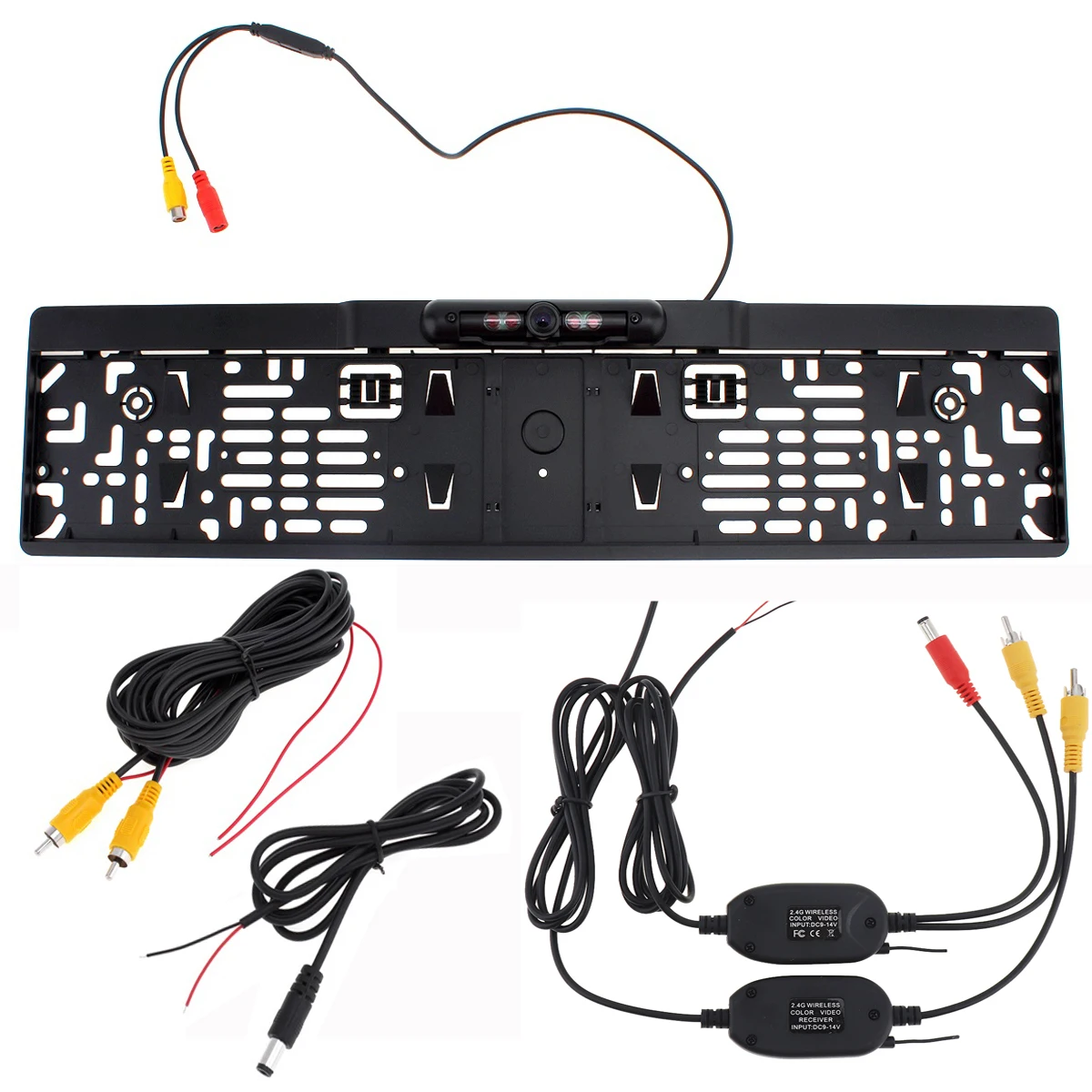 

Рамка номерного знака Европейского автомобиля, камера заднего вида с функцией ночного видения, с беспроводным передатчиком и приемником 2,4 ...