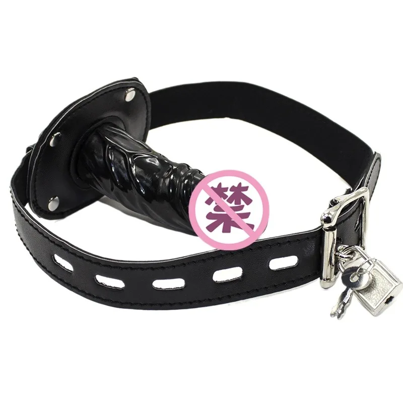 Короткий/длинный пенис заглушка для рта секс-игрушки с Фетиш-ведомым открытым