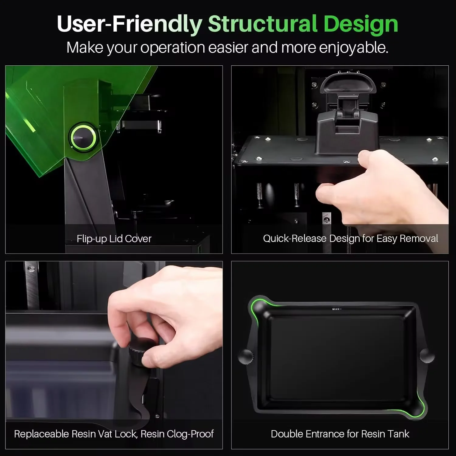 ELEGOO Saturn 4 12K 3D-принтер из смолы с 10-дюймовым моноэкраном и автоматическим