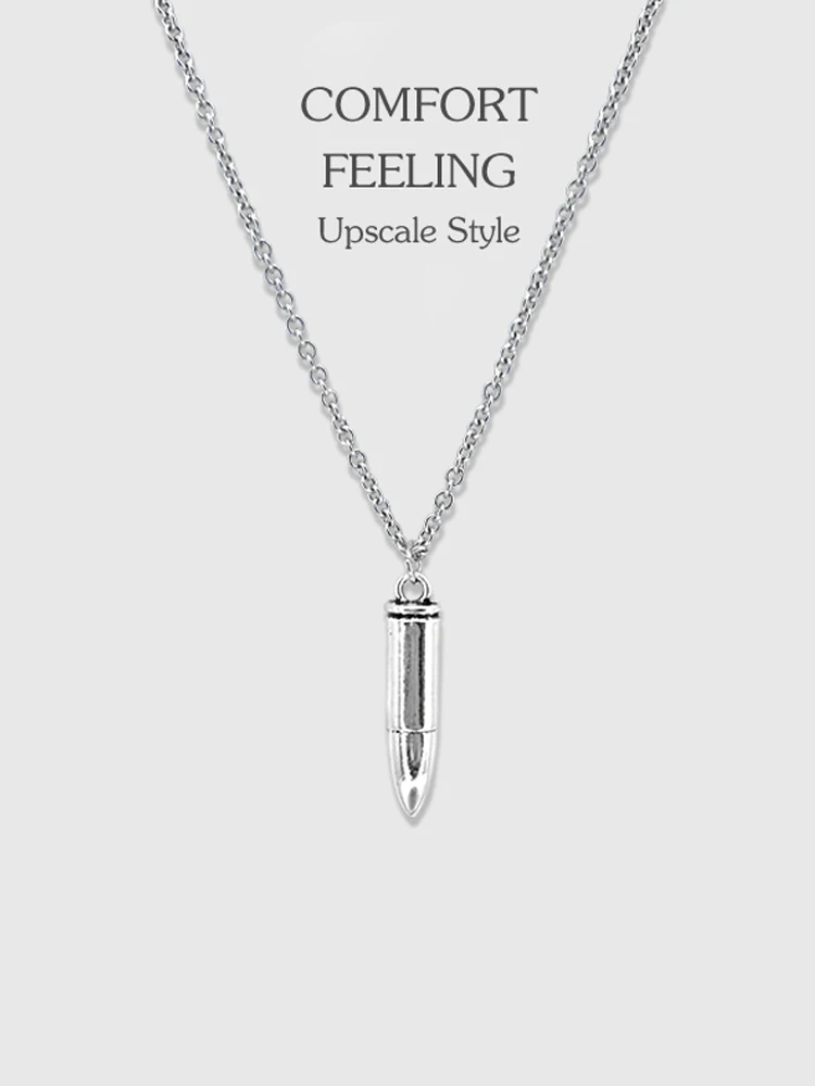 INS Ретро Дизайн Пуля Европейское и Американское Ожерелье Подвеска Модные Мужчины