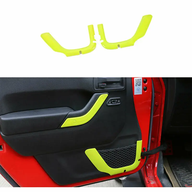 

Внутренняя дверь сетка мешок украшение ABS зеленый подходит для Jeep Wrangler JK 2DR 2011-2017