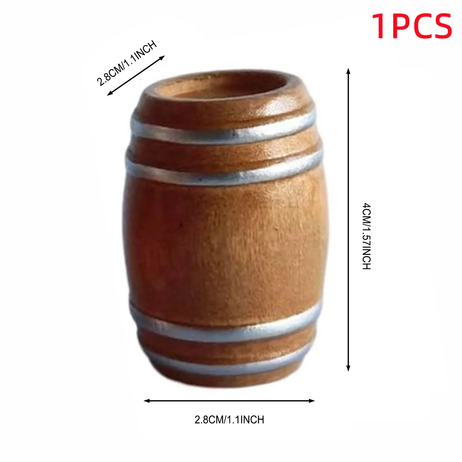 

Деревянный миниатюрный бочонок ACRDDK для кукольного дома