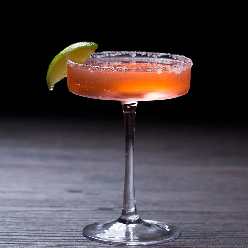 

140ml Cocktail Glass Flat-Bottomed Classical Goblet French Gimlet Martini Negroni Glass Cup Ideal For Bar Hotel Wholesale