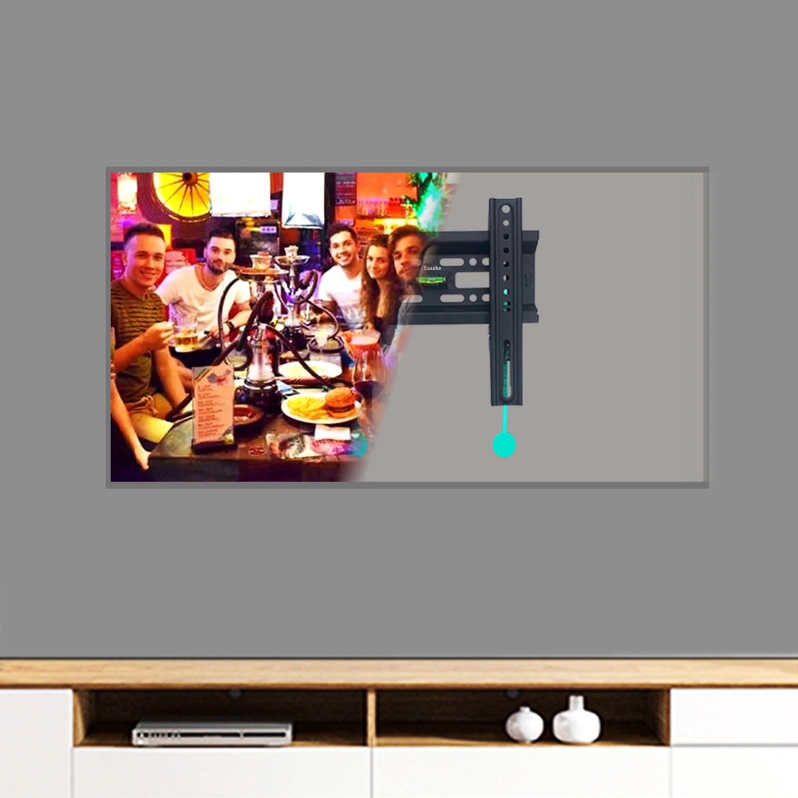 Настенное крепление для телевизора Suszhe 43 дюйма предохранительный замок в