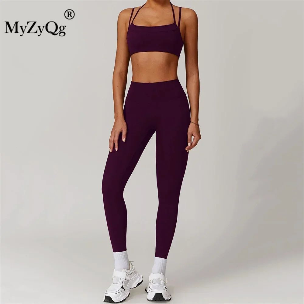 MyZyQg женские комплекты из двух предметов быстросохнущий бюстгальтер для йоги