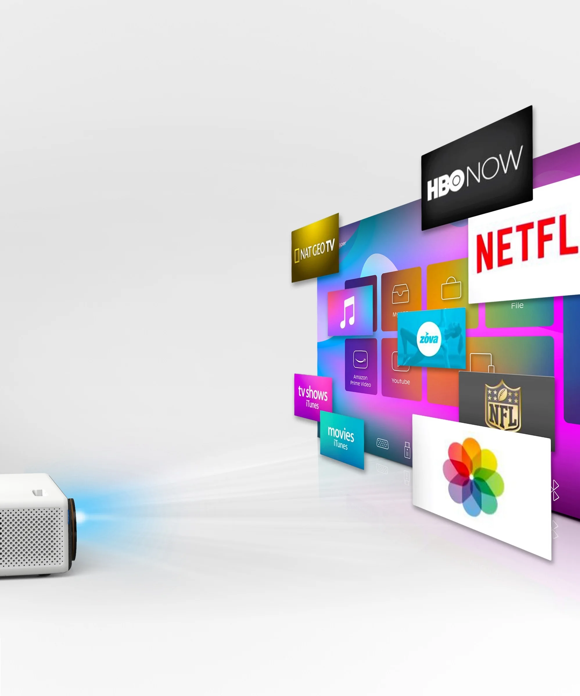 Проектор Vivibright D5000 версии Android лучше для нового фильма невозможно 7 фатальшивый