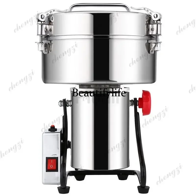 Фото N138 4500G Измельчитель порошков 5000 Вт, высокоскоростная кофемолка, дробилка для зерна, коммерческая, высокопроизводительная, из нержавеющей стали №3