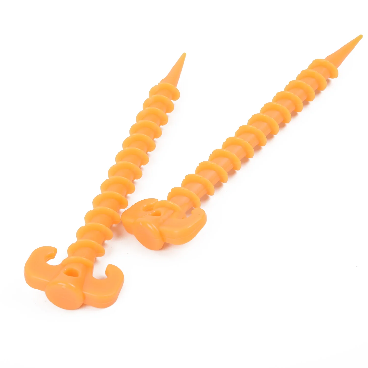 

10Pieces Of Outdoor Canopy Spiral Plastic Floor Nails 20cm Lightweight,Not Easy To Rust,Bending Camping Tent Support Floor Nails