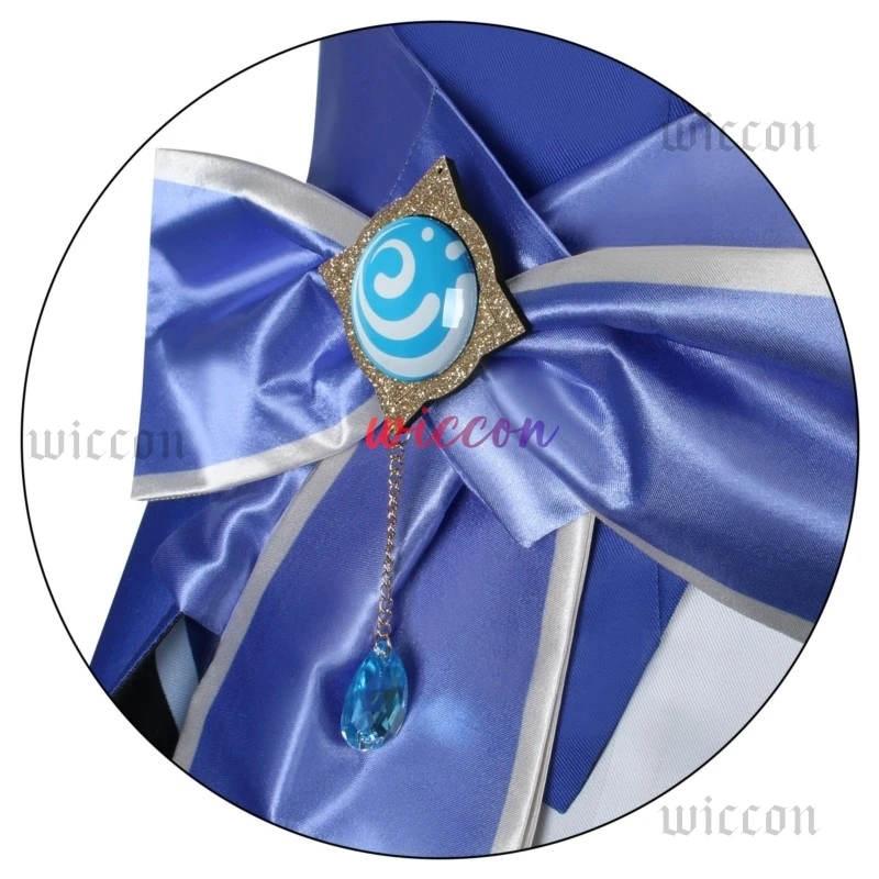 Fontaine Furina Focalors Cosplay Costume Genshin Impact Uniform Wig Hat Comic Con