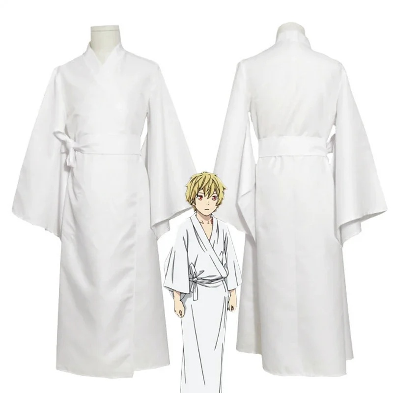 Аниме Noragami Aragoto Yukine косплей костюм для взрослых унисекс белое кимоно Хэллоуин