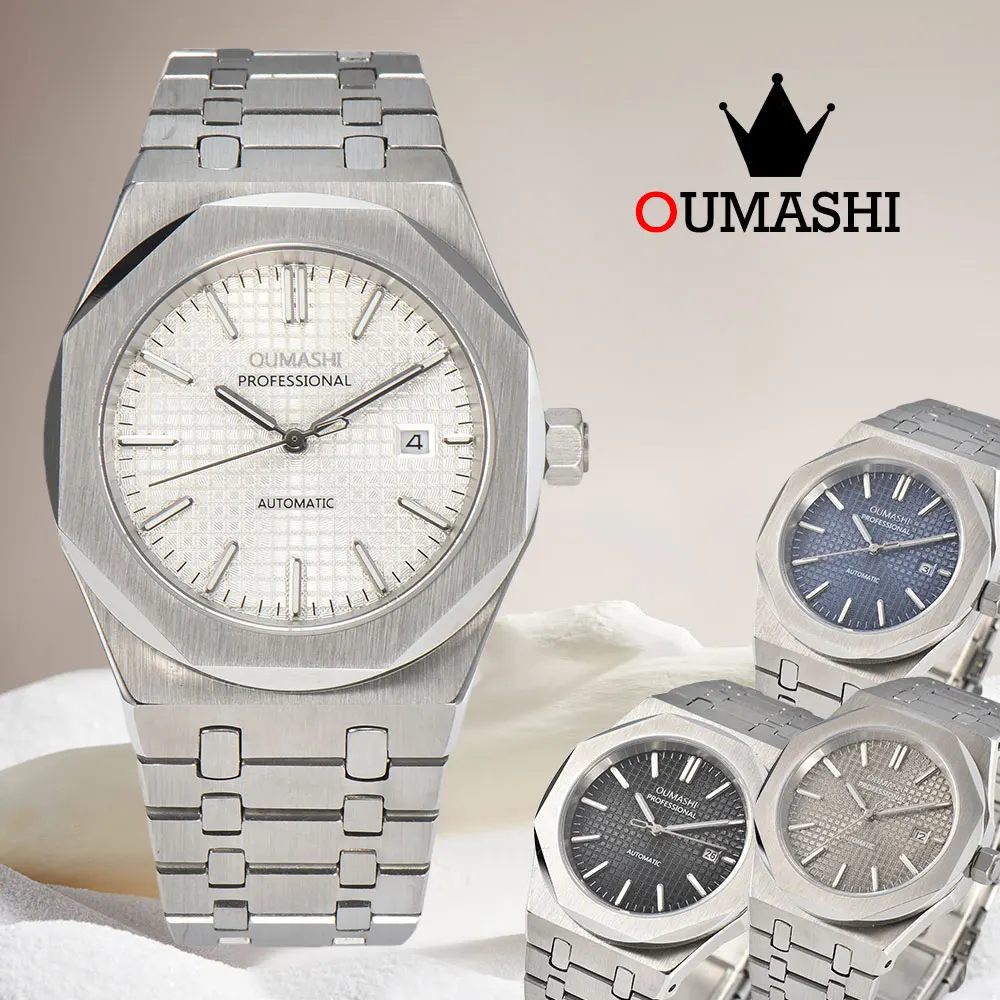 Miyota8215 механизм автоматические механические 42 мм OUMASHI роскошные часы корпус из