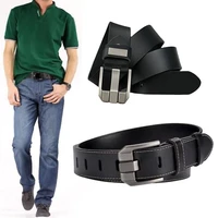 genuine leather for mens high quality buckle jeans cowskin casual belts business cowboy waistband male fashion designer 2022new