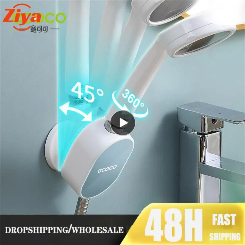 

Self-adhesive Shower Head Holders Adjustable Universal Shower Head Hanging Seat Wall Mount Non-perforated Suction Cup Holder
