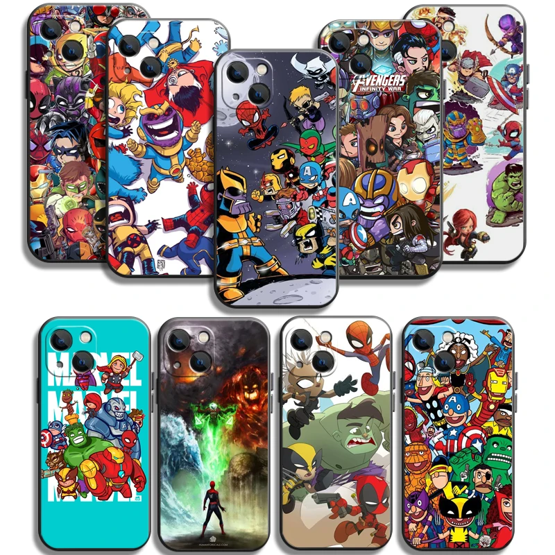 

Marvel Comics Logo Phone Cases For iPhone 11 12 Pro MAX 6S 7 8 Plus XS MAX 12 13 Mini X XR SE 2020 Carcasa Funda Soft TPU