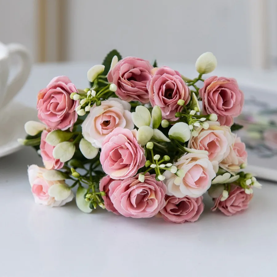 

Искусственная шелковая роза Decora