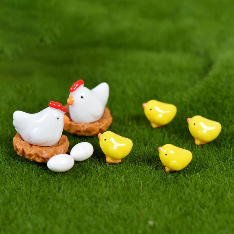 Сделай Сам Красивая куриная цыпленка яйцо Henroost искусственная Статуэтка