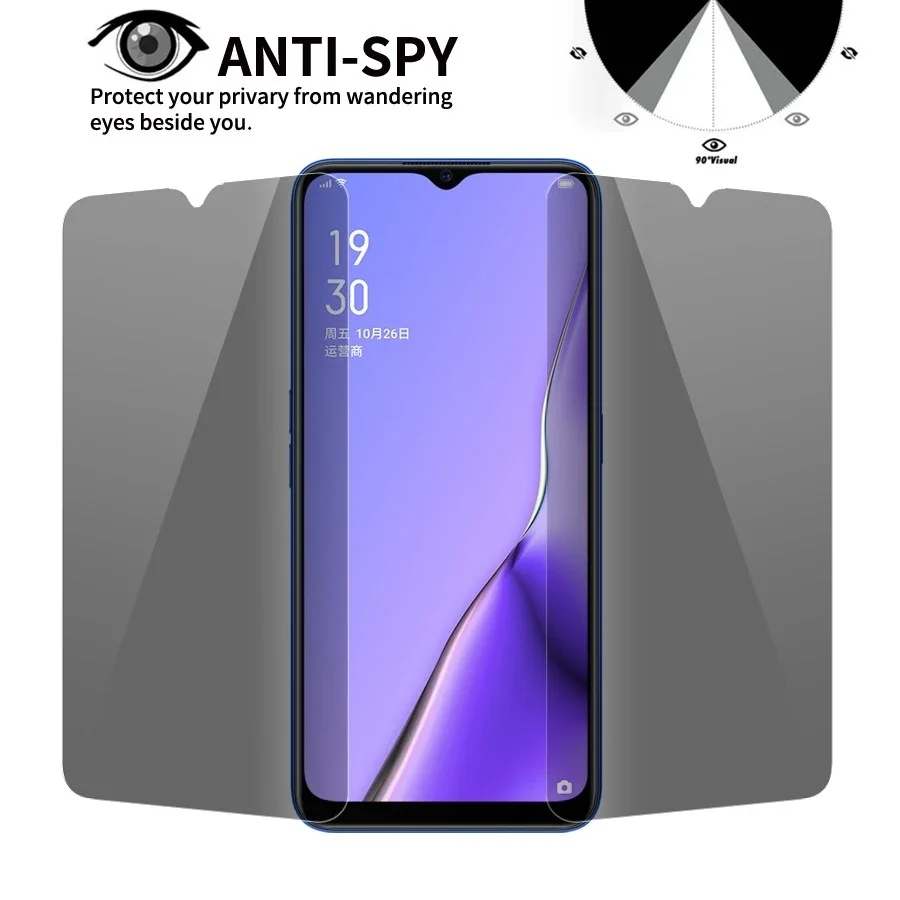 Anti-spy tempered glass screen protector for samsung a11 case cover on galaxy a 11 11a protective phone privacy