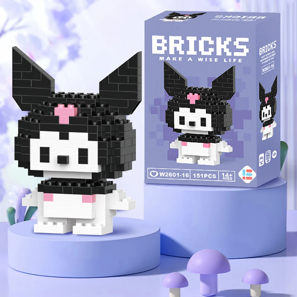 

New Sanrio Anime Figure Building Blocks My Melody 산리오 Toys HelloKitty Y2k Kuromi Decorative Ornament Cartoon Kawaii Dolls Gifts