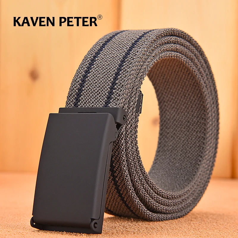 

Men Canvas Tactical Outdoor Belt Unisex Stretch Elastic Waist Belts For Jeans Male Luxury Casual Straps Women Belt Ceintures