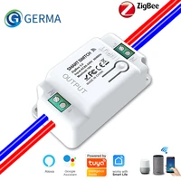 germa tuya alexa timer zigbee switch smart home automation zigbee3 0 relay module tuya smart life app control wall light switch