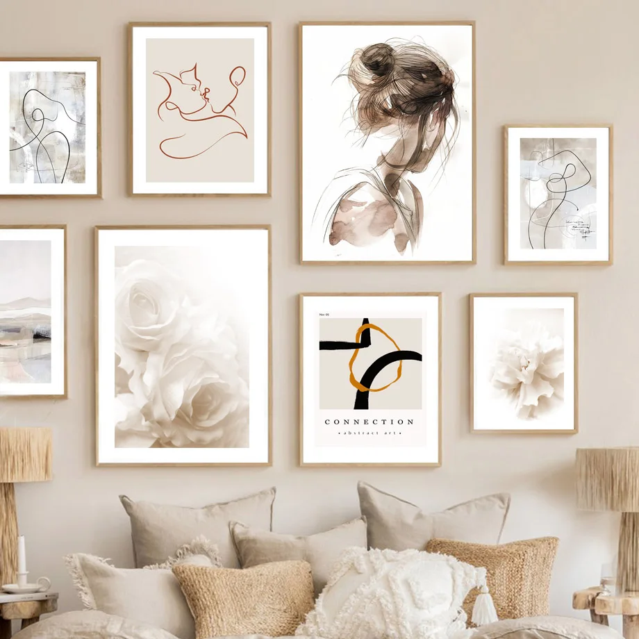 Печать на холсте 7-Space Акварельные постеры для влюбленных