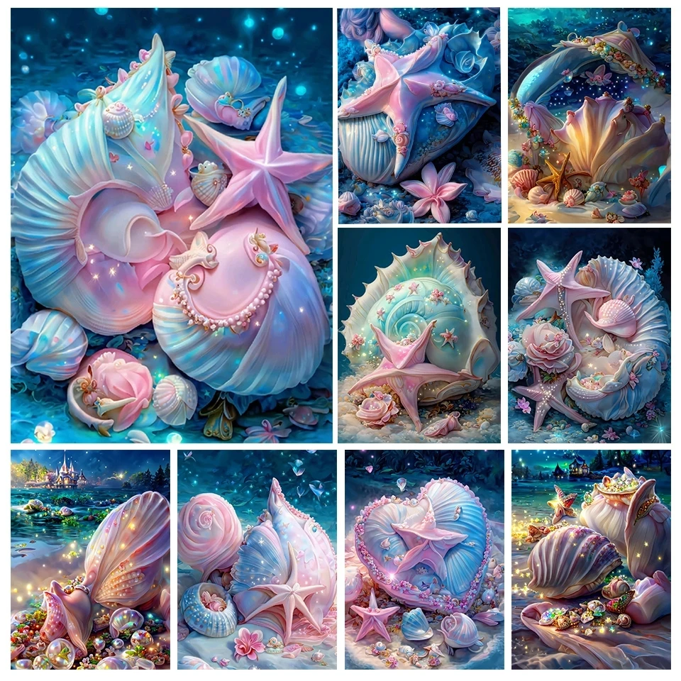 

Набор для алмазной живописи «Морская ракушка», Сказочная романтика, Пляжная мозаика для творчества, вышивка крестиком, A213