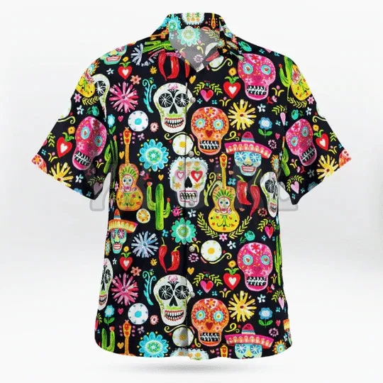 Skull Funny 3D All Over Printed Hawaiian Shirt Men's For Women's Harajuku Casual Shirt Unisex