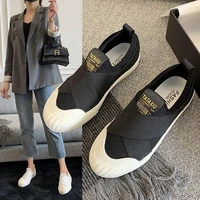spring korean platform sneakers women shoes thick sole white chunky sneakers breathable slip on casual shoes woman 2022