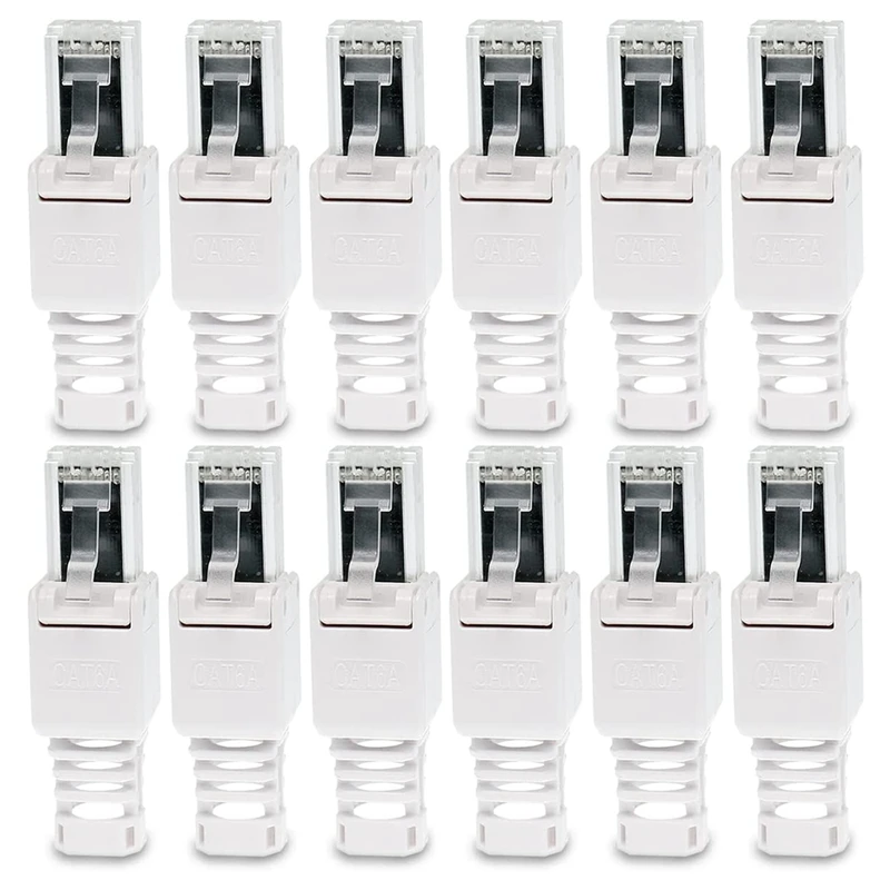 12 сетевых вилок инструмент — кабельная вилка CAT6A RJ45 LAN UTP без инструментов